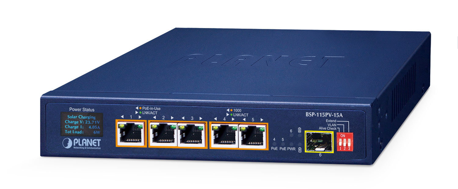PLANET BSP-115PV-15A network switch Unmanaged Gigabit Ethernet (10/100
