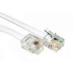 Cables Direct RJ11 - RJ11, 1m White