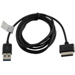 CoreParts MSPP2107 USB cable 1 m USB A Black