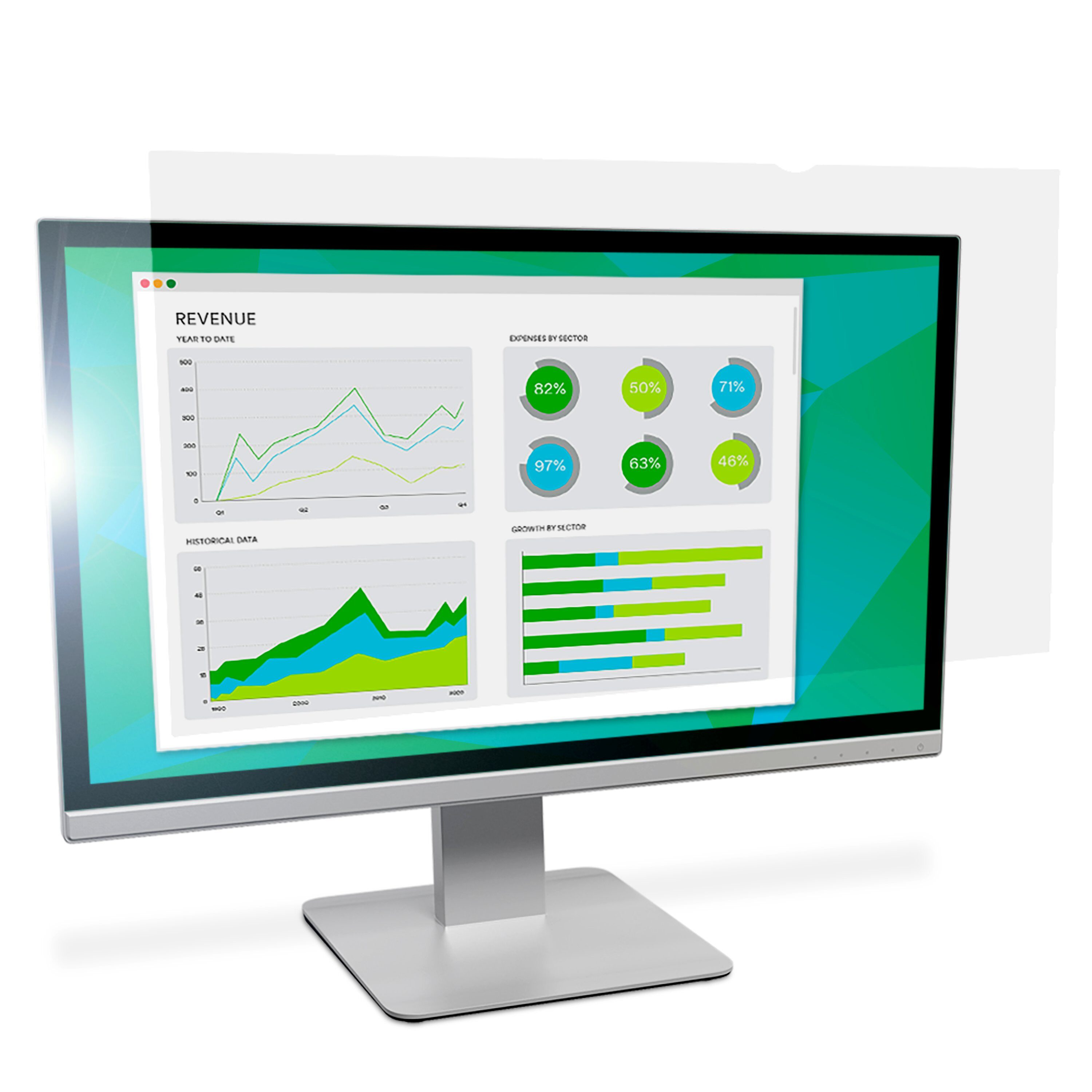 Image of 3M Anti-Glare Filter for 22in Monitor, 16:10, AG220W1B