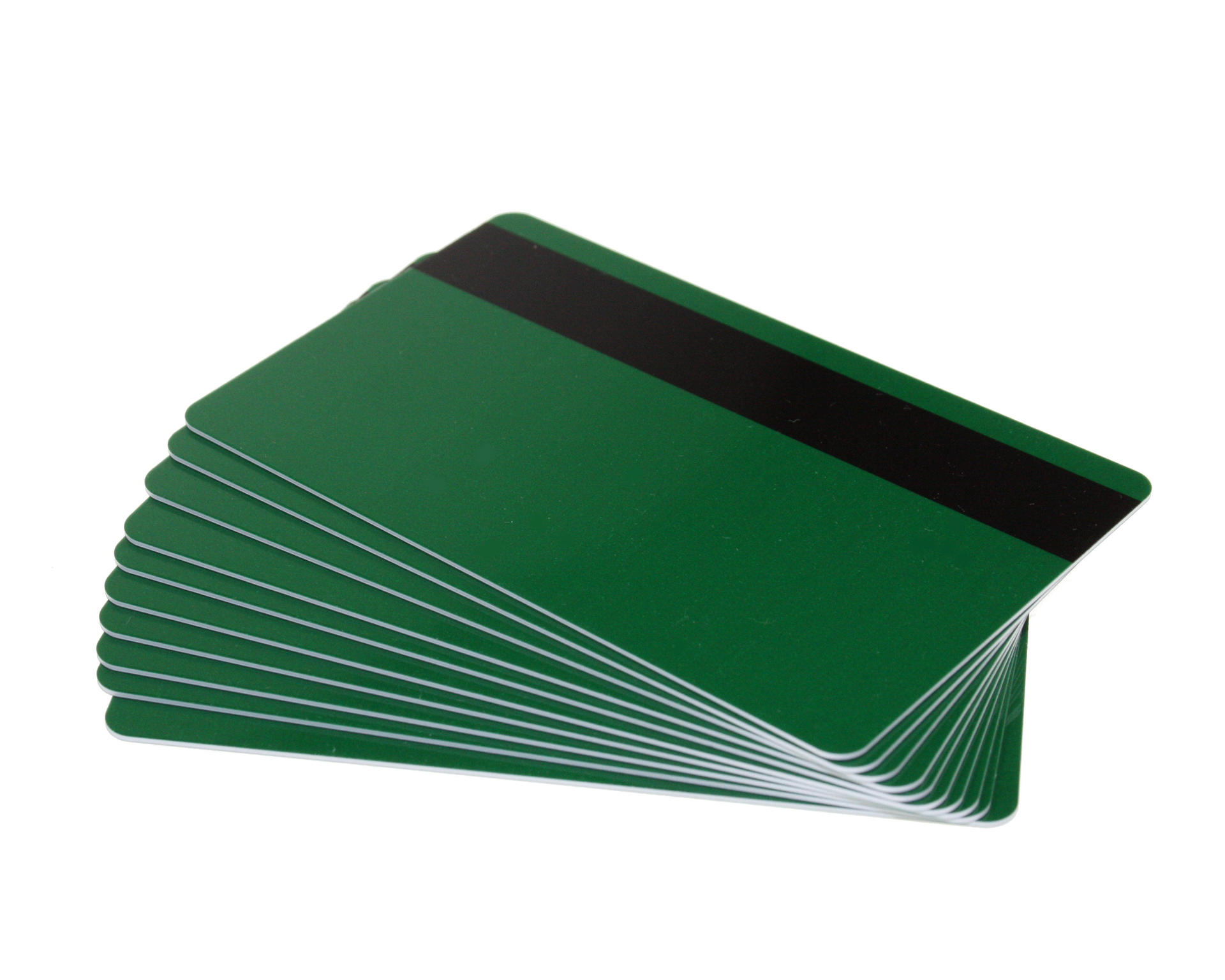 Image of Newbold Forest Green 760 Micron Plastic Cards With Hi-Co Magnetic...
