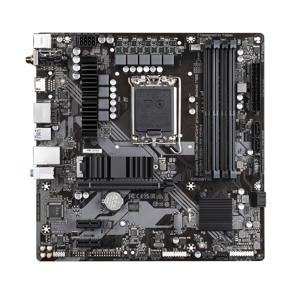 Image of Gigabyte B760M DS3H AX DDR4 motherboard Intel B760 Express LGA...