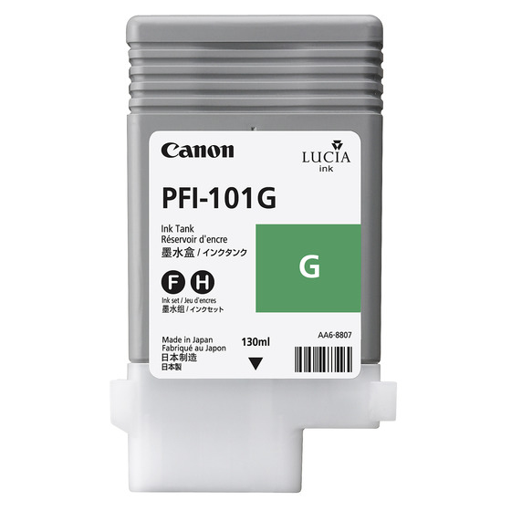Canon 0890B001/PFI-101G Ink cartridge green 130ml for Canon IPF 5000/5100/6100