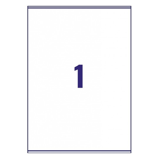 Avery L7167-100 self-adhesive label Rectangle Permanent White 100 pc(s)