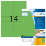 HERMA Coloured labels A4 105x42.3 mm green paper matt 280 pcs.