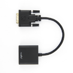 Rocstor Y10A198-B1 video cable adapter 5900" (149.9 m) DVI-D VGA (D-Sub) Black