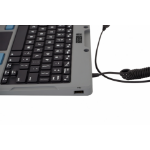 Gamber-Johnson 7160-1449-02 toetsenbord Universeel USB QWERTZ Duits Zwart, Grijs