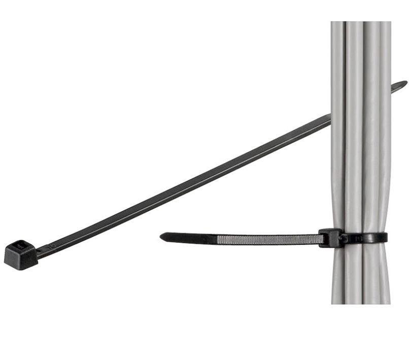 Image of Microconnect CABLETIE3 cable tie Ladder cable tie Black 100 pc(s)