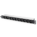 Digitus Socket strip with aluminum profile, 10-way, 2 m supply cable, IEC C20 plug