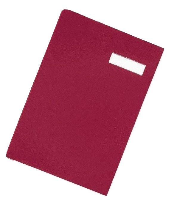 Image of Pagna 24191-11 folder Cardboard, Fabric Red A4