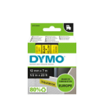 DYMO D1 - Standard Étiquettes - Noir sur jaune - 12mm x 7m