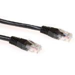 ACT Black 1 metre UTP CAT6 patch cable with RJ45 connectors
