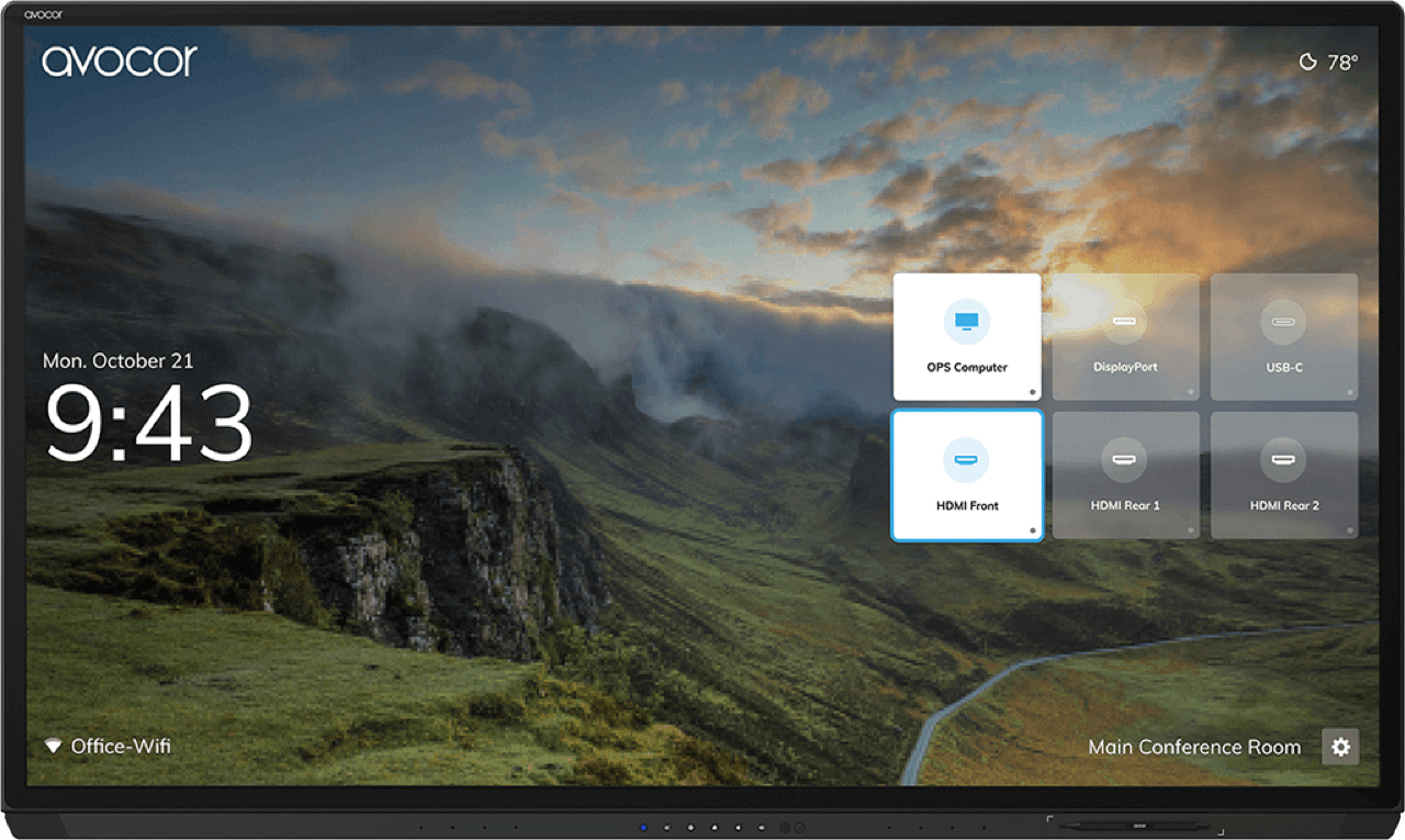 Image of Avocor AVG-6560 G-Series - 65" 4K InGlass LED Interactive Display