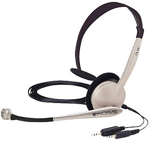 Koss CS95 headphones/headset Wired Black. Yellow