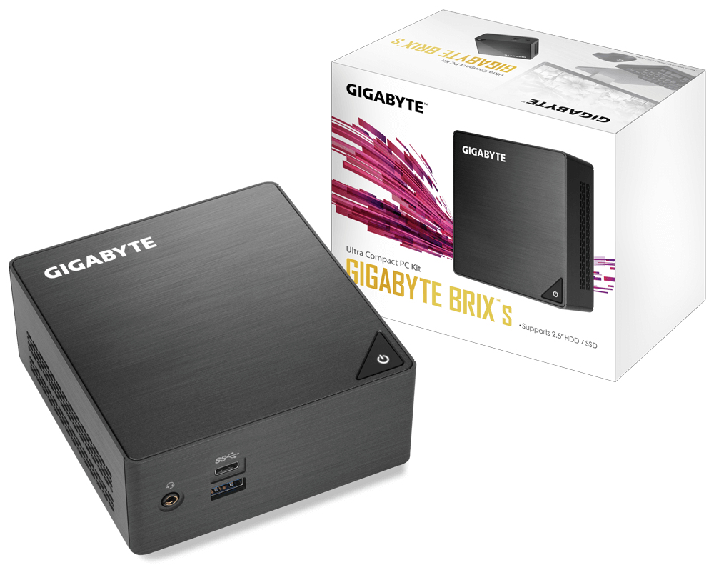 Gigabyte GB-BLCE-4105 PC/workstation barebone UCFF Black BGA 1090 J4105 1.5 GHz