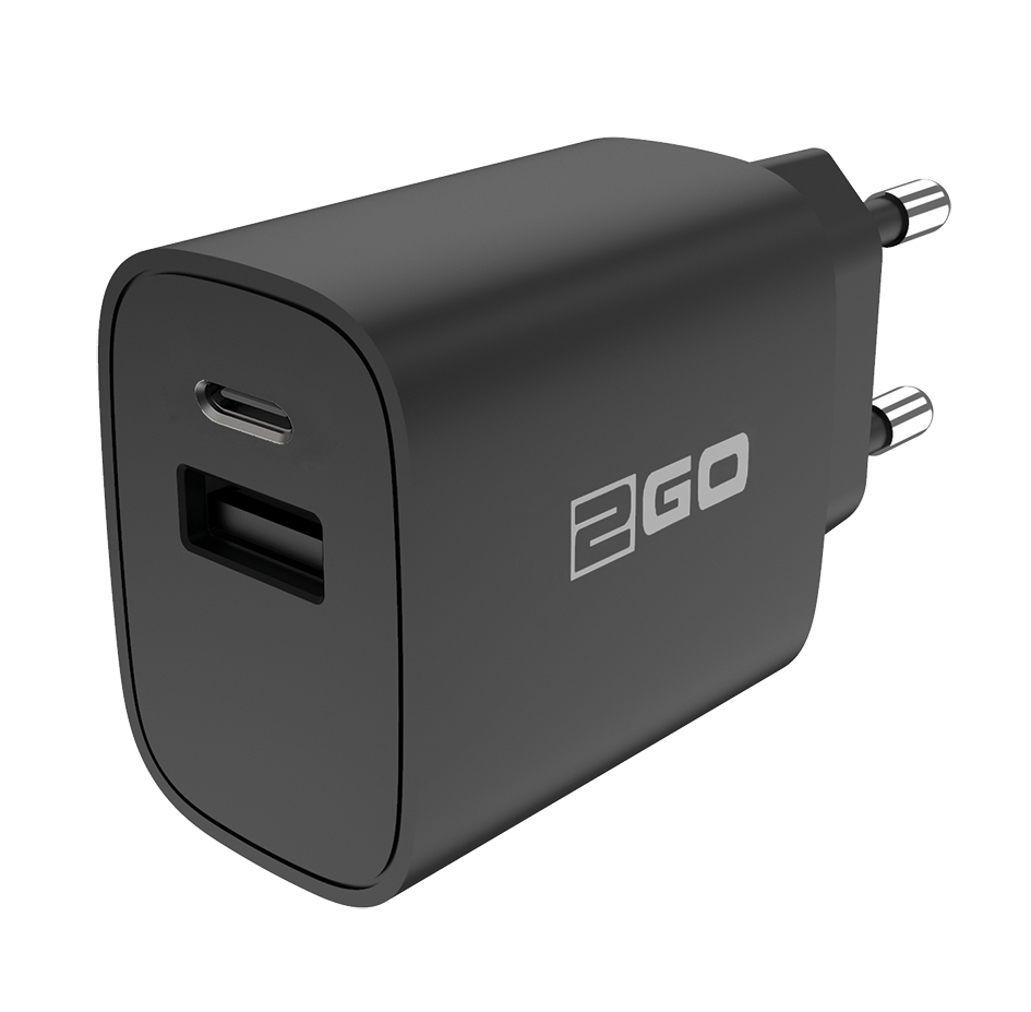 2GO 797273 mobile device charger Universal Black AC Fast charging Indoor