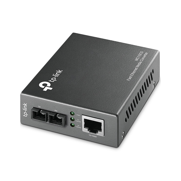 TP-Link MC110CS mediakonverterare för nätverk 100 Mbit/s 1310 nm Enkelläge Svart