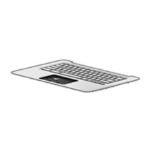 HP 830878-031 laptop reserve-onderdeel Behuizingsvoet + toetsenbord