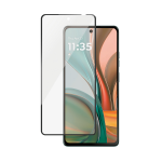 PanzerGlass SAFE. by ® Screen Protector w. Black Frame Motorola moto g75 5G | Ultra-Wide Fit