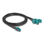 DeLOCK Cable Mini FAKRA Z jack quad to 4 x FAKRA Z jack A-Type