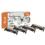 Peach 111010 tonercartridge 4 stuk(s) Zwart, Cyaan, Magenta, Geel