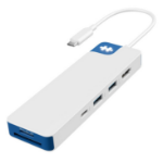 HYPER HD4102BUGL interface hub USB 3.2 Gen 1 (3.1 Gen 1) Type-C 5000 Mbit/s Blue, White