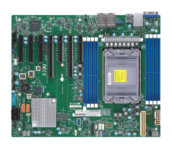 Image of Supermicro X12SPL-LN4F - Intel - Socket P - Intel® Xeon® -...
