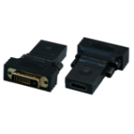 EFB Elektronik EB487V2 tussenstuk voor kabels DVI HDMI Zwart