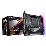 GIGABYTE B550I AORUS PRO AX Motherboard - AMD Ryzen 5000 CPUs, 8 Phases VRM, up to 5300MHz DDR4, 1xPCIe 4.0 + 1xPCIe 3.0 M.2, Wi-Fi 6E, 2.5GbE LAN, USB 3.2 Gen 2
