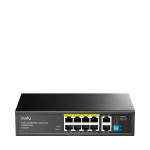 Cudy FS1010P network switch Fast Ethernet (10/100) Power over Ethernet (PoE) Black