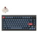 Keychron V1 Max keyboard Universal USB + RF Wireless + Bluetooth QWERTY UK English Black, Grey