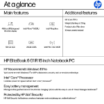 HP EliteBook 6 G1iR 16 inch Notebook PC Intel Core 5 Laptop 40.6 cm (16") WUXGA 24 GB DDR5-SDRAM 512 GB SSD Wi-Fi 6E (802.11ax) Windows 11 Pro