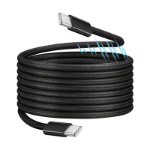 LogiLink USB 2.0 Type-C cable, C/M to C/M, magnetic, 100W, nylon, black, 1.5 m