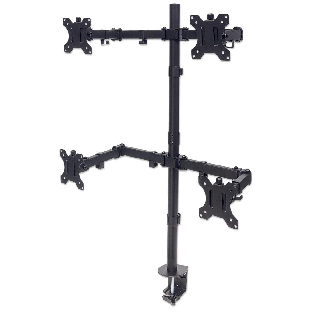 Photos - Mount/Stand MANHATTAN TV & Monitor Mount, Desk, Double-Link Arms, 4 screens, S 461 