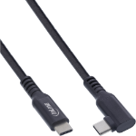 InLine USB 3.2 Gen.1 Cable, USB Type-C male/male angled for VR, black, 5m