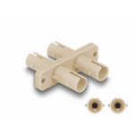 DeLOCK 87935 glasvezeladapter ST/ST 1 stuk(s) Beige