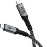 Goobay 74211 USB cable 1 m USB C Black, Grey