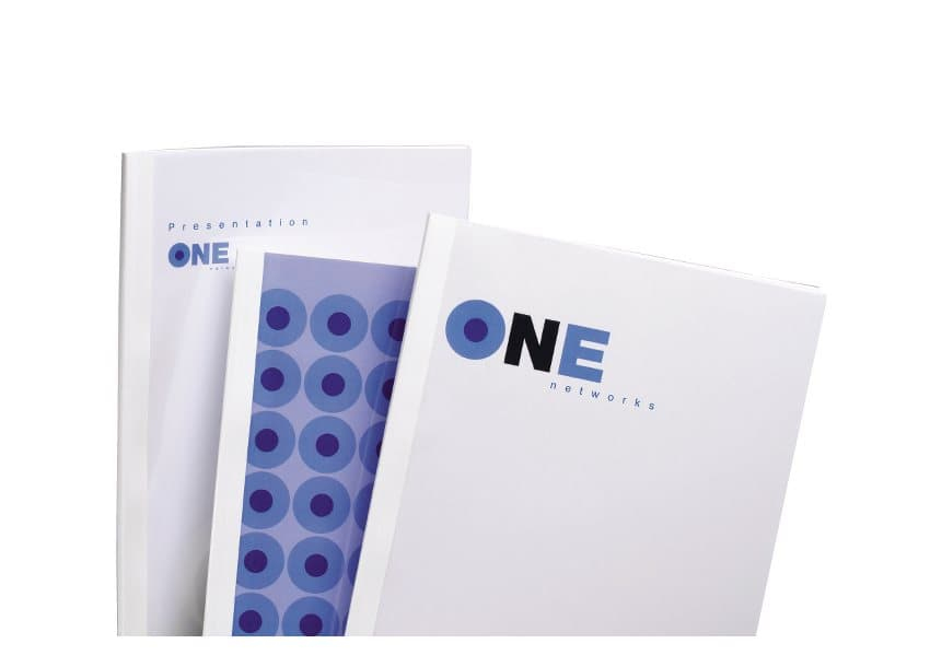 Image of GBC Standard Thermal Binding Covers 6mm White (100)