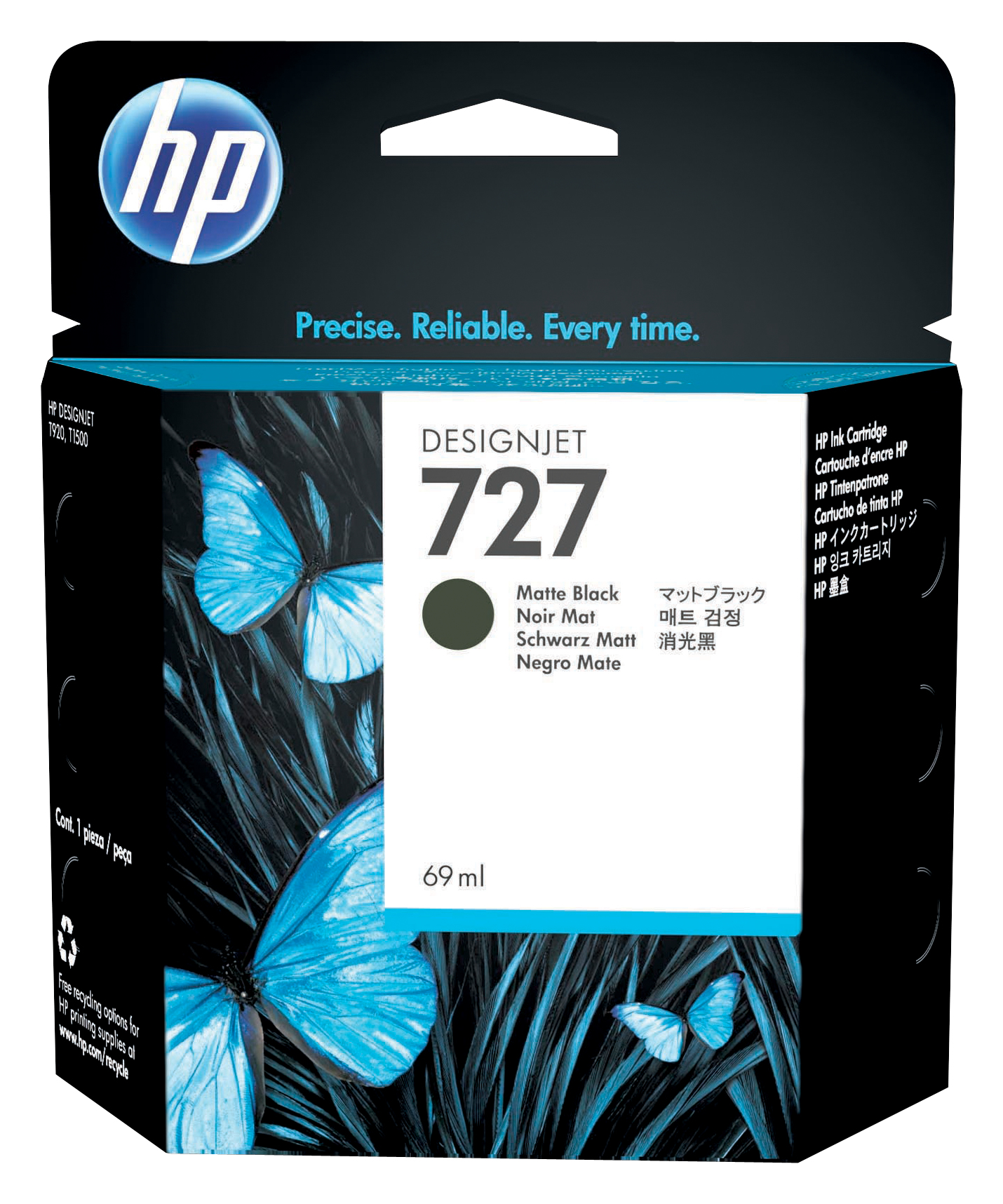 HP C1Q11A/727 Ink cartridge black matt 69ml for HP DesignJet T 920