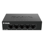 D-Link DGS-105GL/E network switch Unmanaged Gigabit Ethernet (10/100/1000) Black