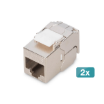 Digitus CAT 6A compact body Keystone module, shielded,