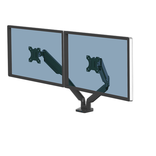Image of Fellowes Platinum Series Dual Monitor Arm - Monitor Mount for Two...
