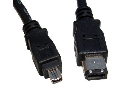 Cables Direct USB-145 FireWire cable 6-p 4-p Black 5 m