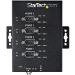 StarTech.com 4 Port Serial Hub USB to RS232/RS485/RS422 Adapter - Industrial USB 2.0 to DB9 Serial Converter Hub - IP30 Rated - Din Rail Mountable Metal Serial Hub - 15kV ESD Protection