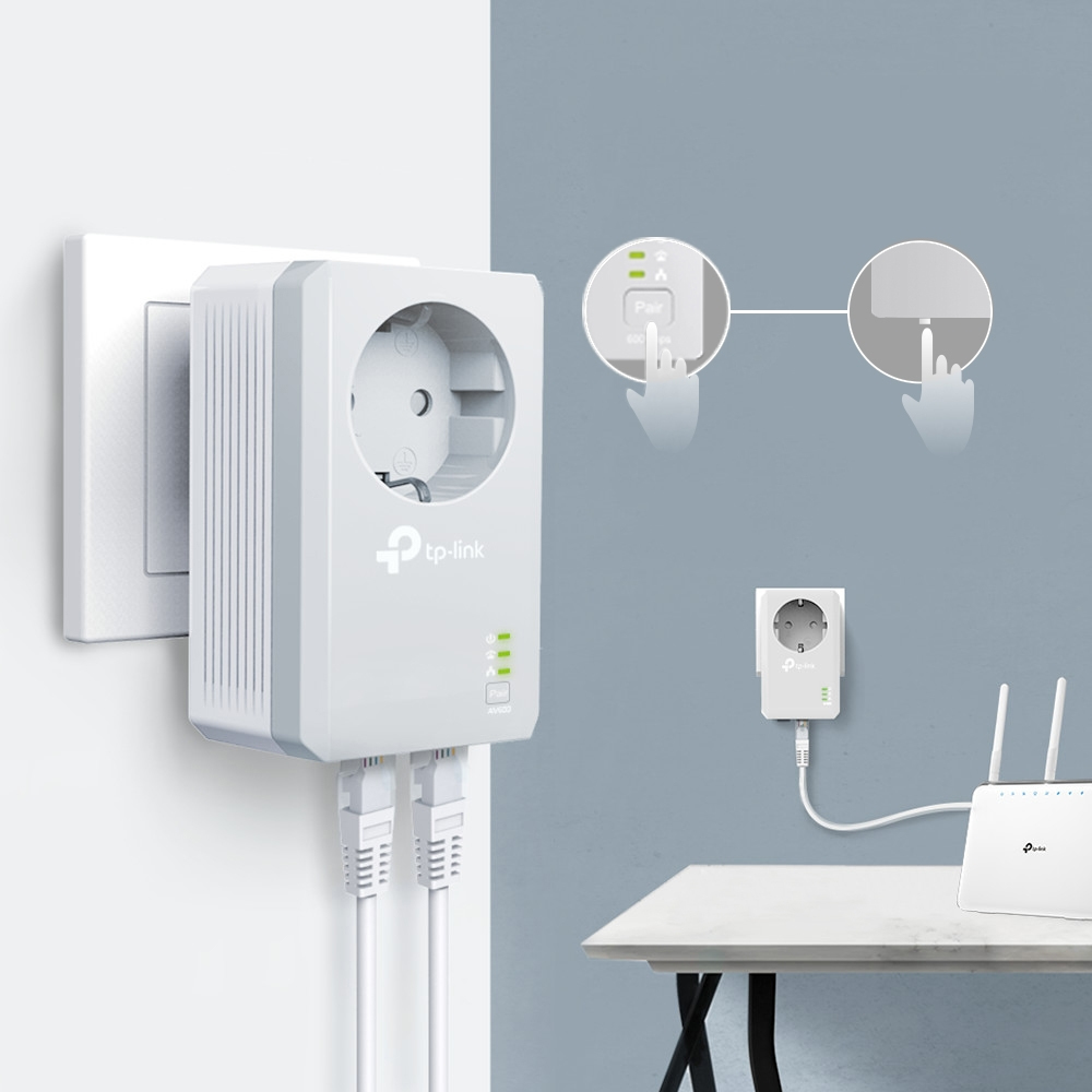 TPLink TLPA4022P KIT PowerLine network adapter 600 Mbit/s