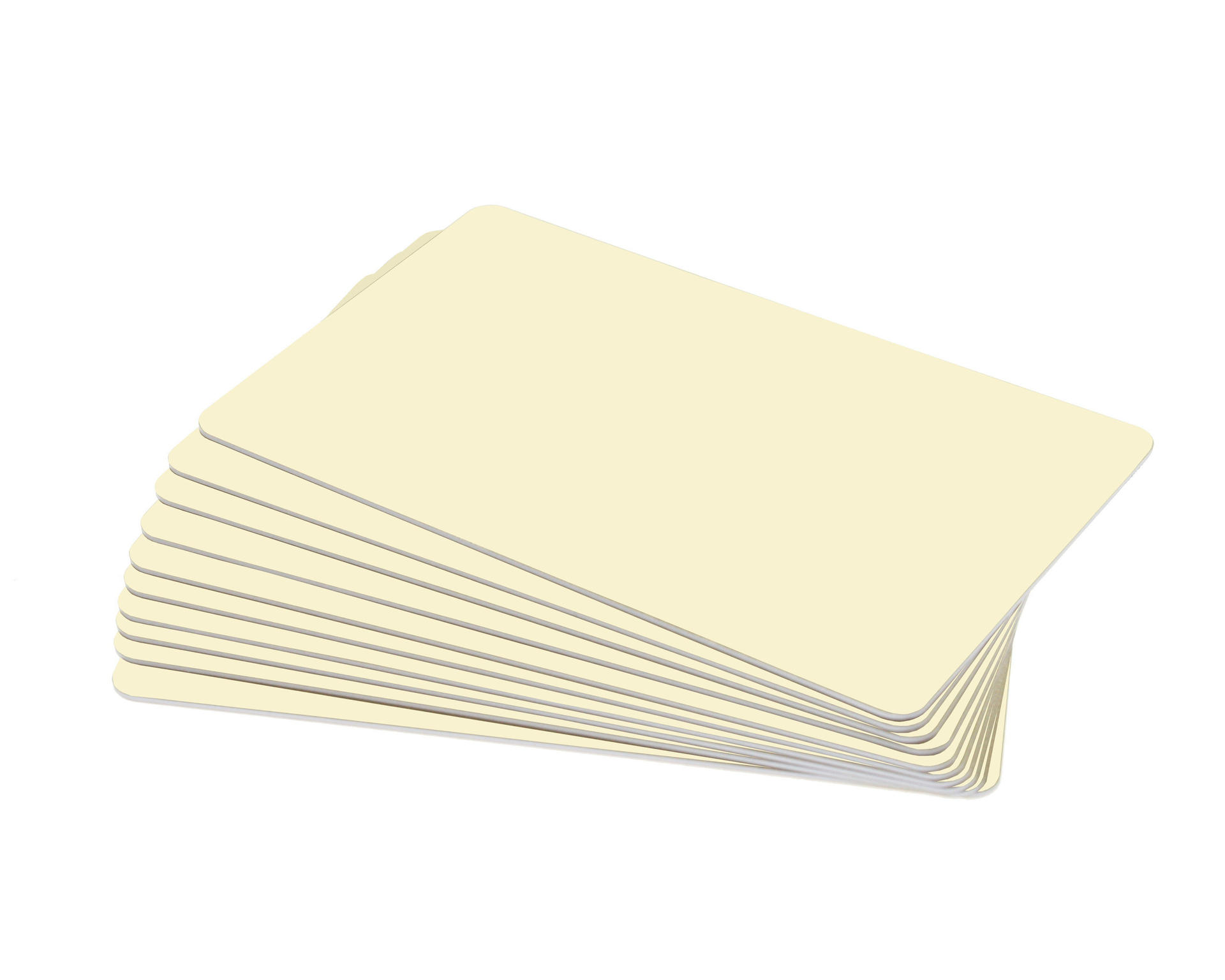 Image of Digital ID Dyestar Premium Cream Tan 760 Micron Cards with...