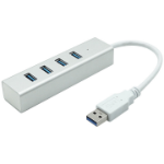 4XEM 4XUSBAHUB4TAA interface hub USB 3.2 Gen 1 (3.1 Gen 1) Type-A 5000 Mbit/s White