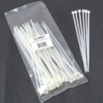 C2G 4in Cable Ties - White 100pk cable tie