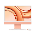 Apple CTO/iMac 24 M3/Apple M3 chip with 8core CPU with 4 performance cores and 4 efficiency cores, 10core GPU and 16core Neural Engine Orange/16GB/512GBSSD/Apple Magic Keyboard with Touch ID- UK English (Please note: Power supply must be selected separate