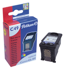 Pelikan 4105714/C49 Printhead cartridge color, 3x244 pages ISO/IEC 24711 4.5ml Pack=3 (replaces Canon CL-511) for Canon Pixma MP 240